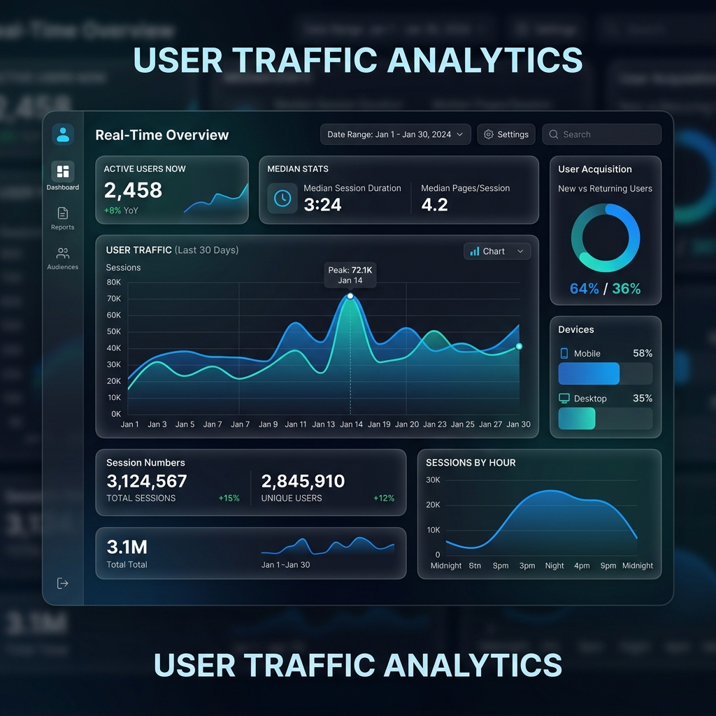 Analytics Dashboard Panel Background